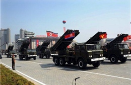 Triều Tiên triển khai dàn phóng rocket dọc biên giới